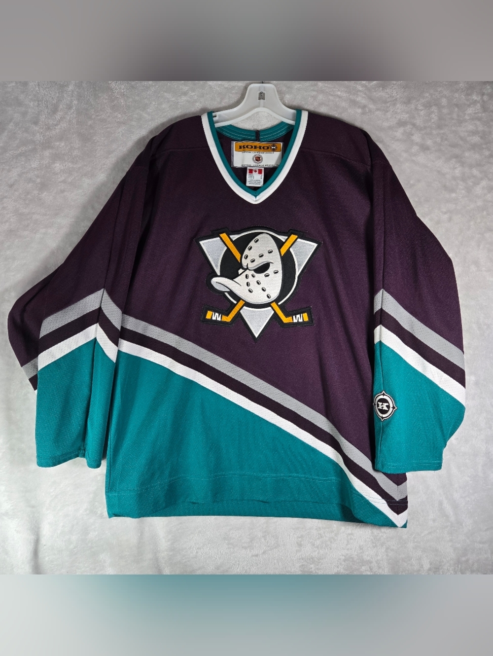 Vintage Anaheim Mighty Ducks Authentic Koho Jersey NHL Mens Size Large L Canada